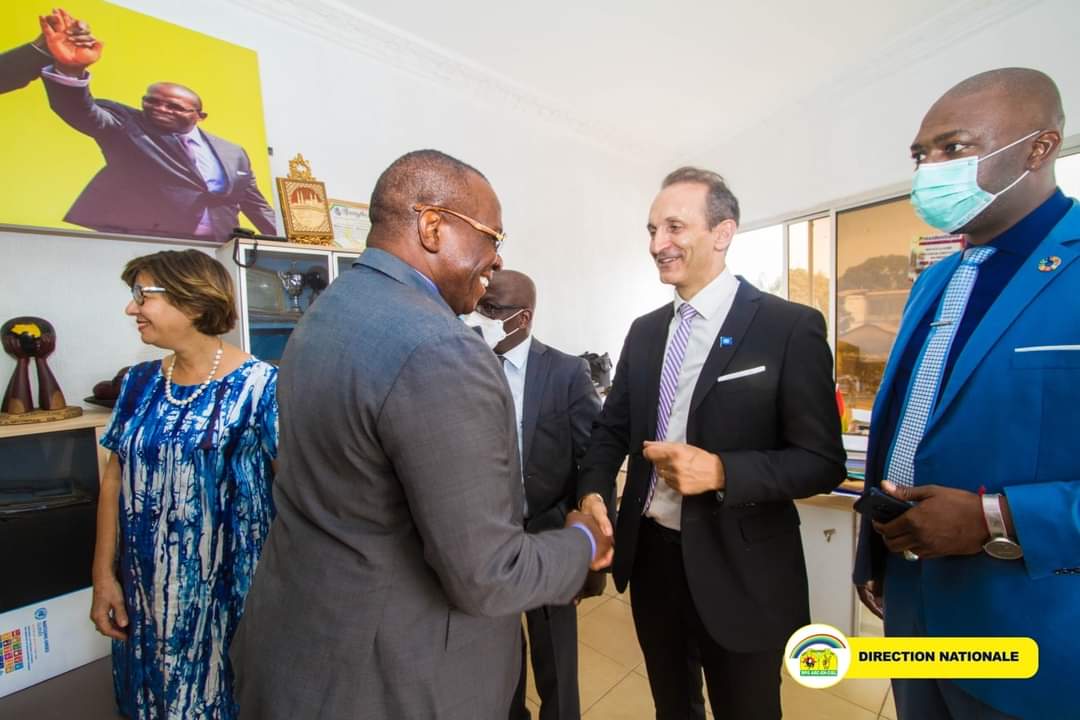 Audience : Dr Kassory Fofana reçoit au siège du RPG une délégation du système des Nations-Unies