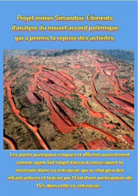 Projet minier Simandou: Éléments d&rsquo;analyse du nouvel accord polémique qui a permis la reprise des activités