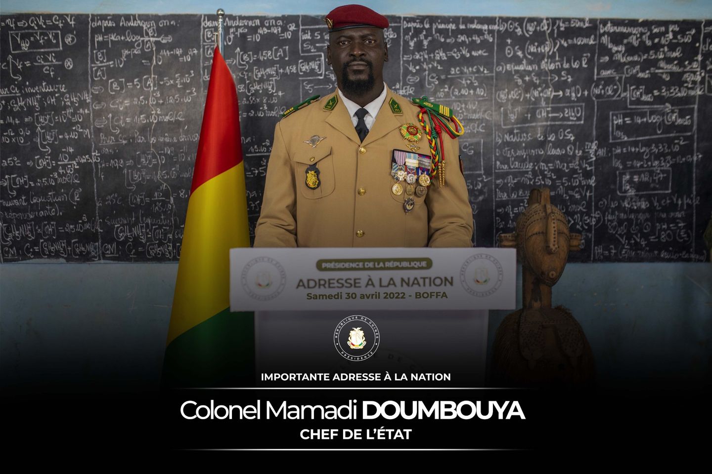 Guinée : durée de 39 mois, le colonel Doumbouya droit dans ses bottes