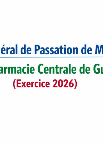 Avis Général de Passation de Marchés de la Pharmacie Centrale de Guinée ( Exercice 2026)