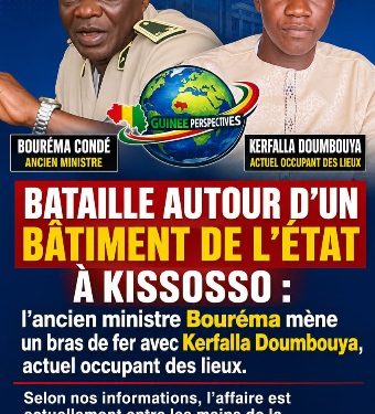 Litige foncier à Conakry : l’ex-ministre Bouréma Condé face à l’opérateur Kerfalla Doumbouya